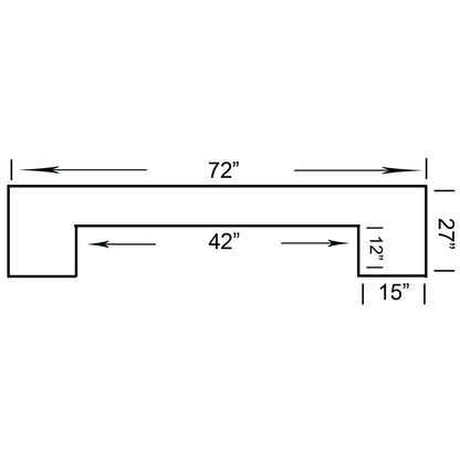 RAM Pub Series 72" Dry Bar Chestnut