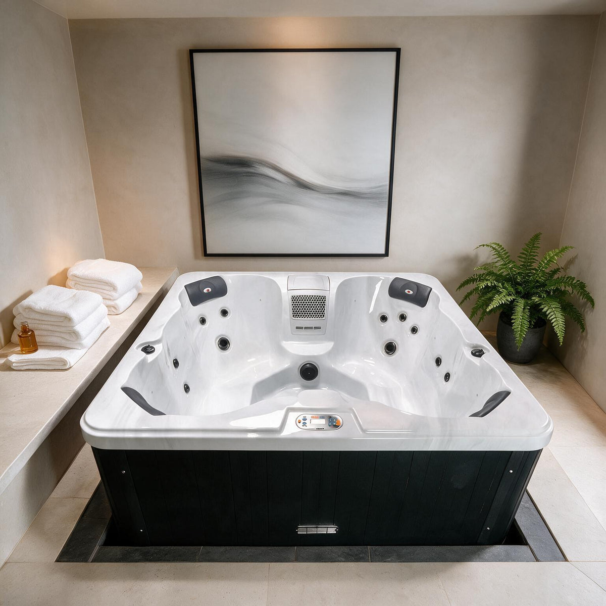 CSC Vermont 4-Person Plug And Play 20-Jet Spa With Bluetooth Audio