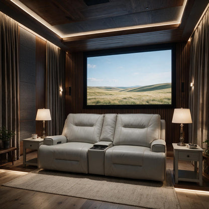 Atlas Fog Zero Gravity Power  Sofa w/ Fridge