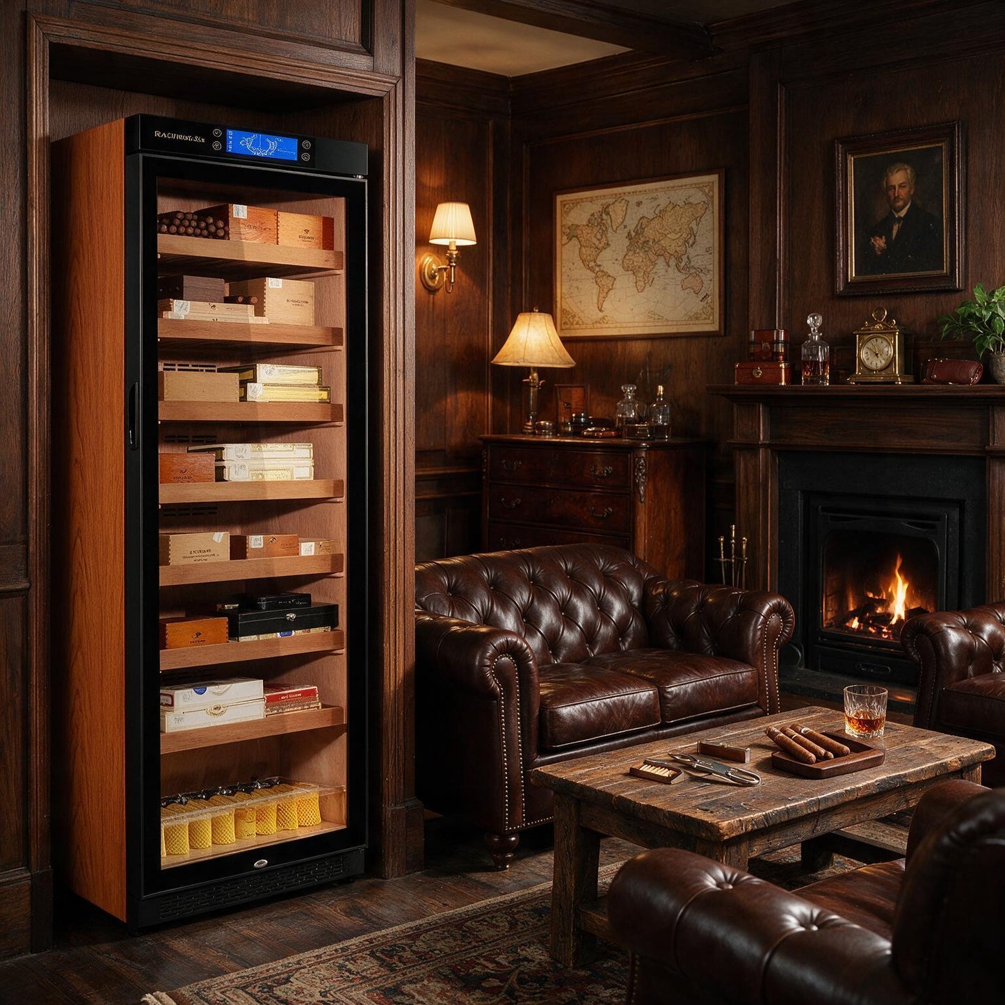 C380A Electronic Commercial Cigar Humidor Cabinet | 1,500 Cigars