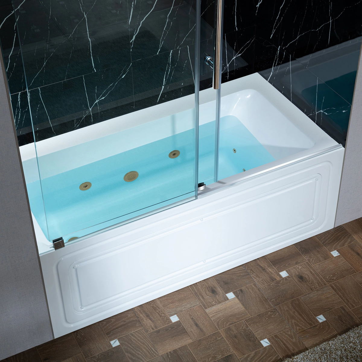 Jacuzzi Linea 60-Inch Acrylic Whirlpool Bathtub With Air And Water Therapy System