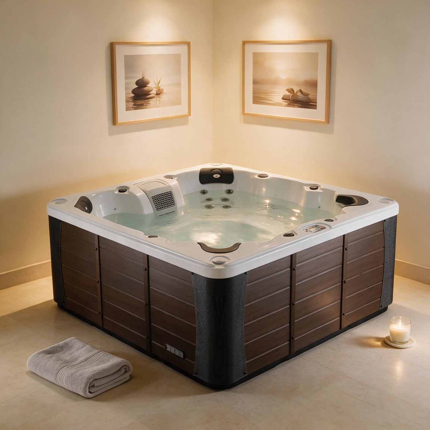 CSC Louisiana 7-Person 240V Luxury 46-Jet Spa With Cascading Waterfall