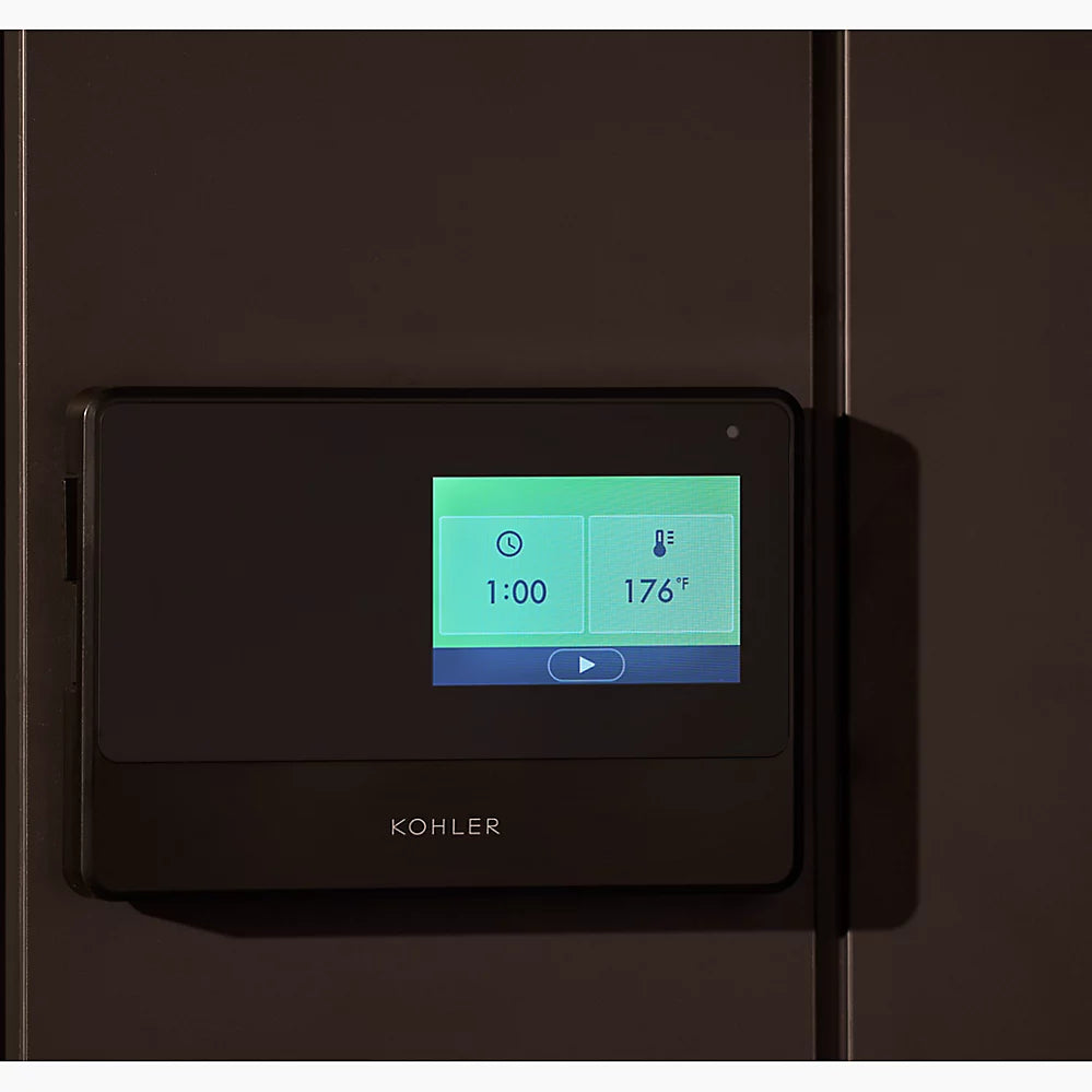 Kohler C1 Indoor 2, 3, 5-Person Graphite Gray Freestanding Alcove Design Sauna Kit