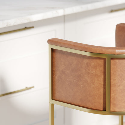 Winston Barstool in Brown PU