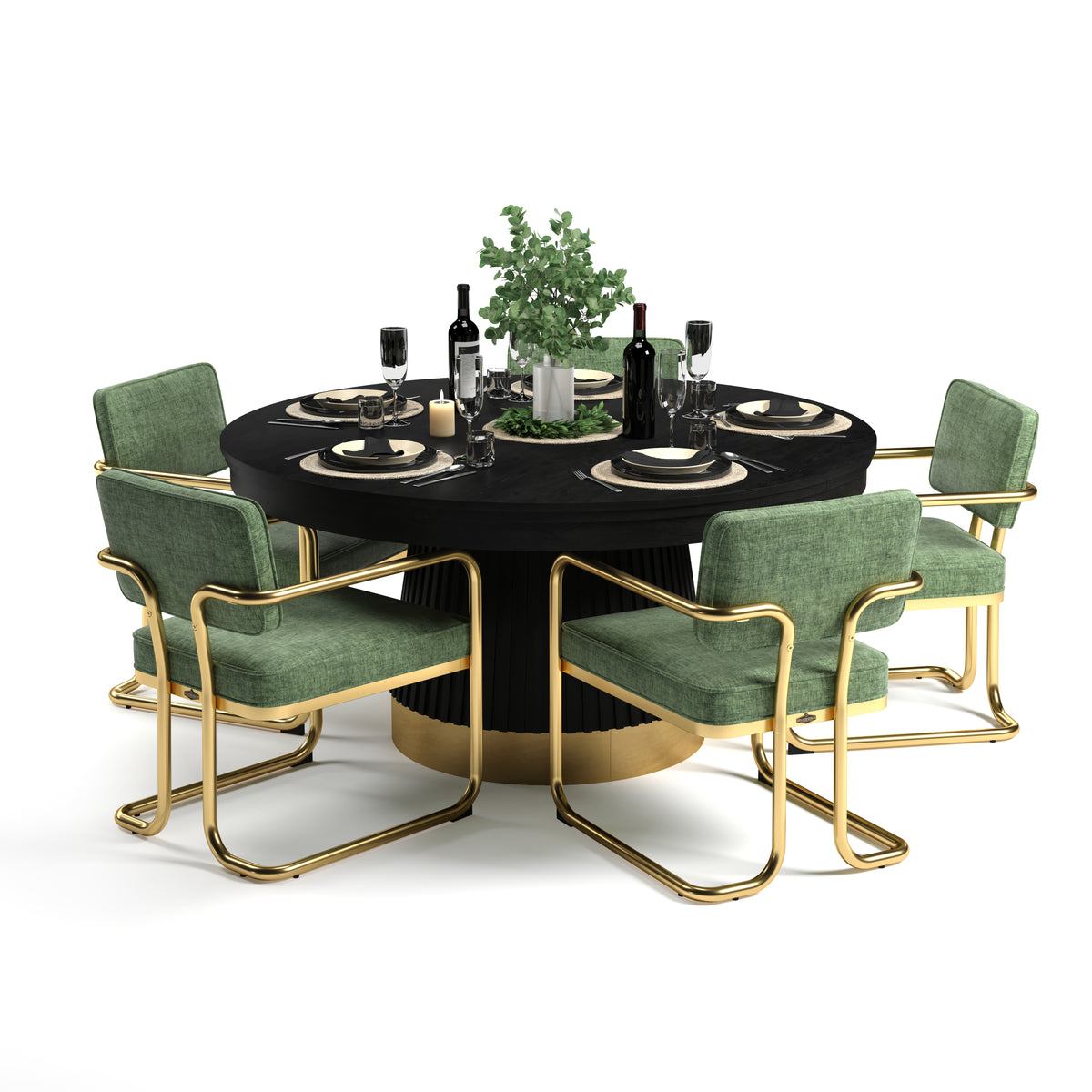 Prohibition Series 60" Poker Table Black