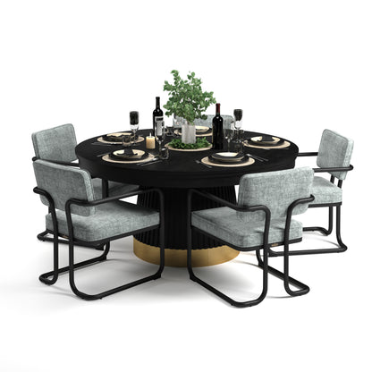 Prohibition Series 60" Poker Table Black