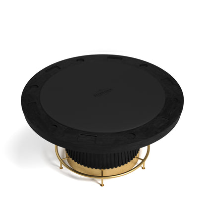 Poker Table Dining Top 60" Black
