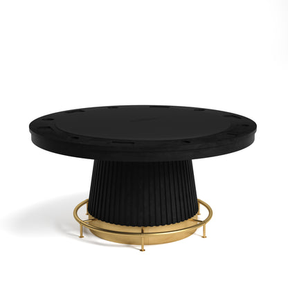 Poker Table Dining Top 60" Black