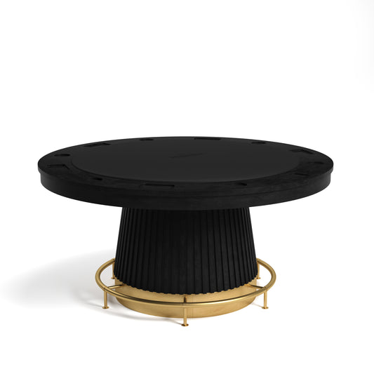 Poker Table Dining Top 60" Black