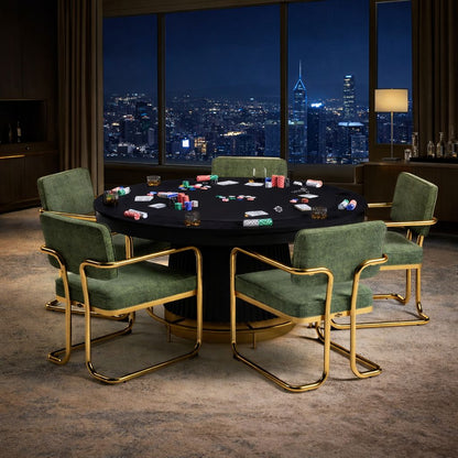 Prohibition Series 60" Poker Table Black