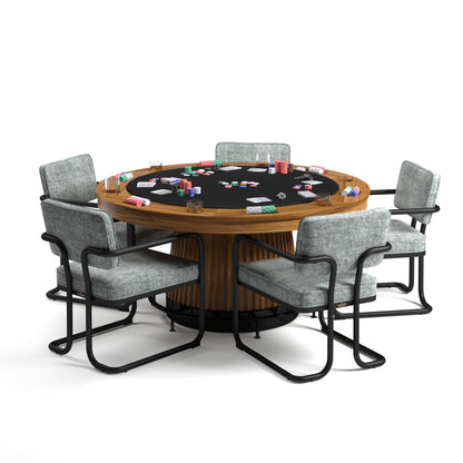 Prohibition Series 60" Poker Table Walnut