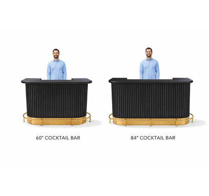Prohibition Series 60" Cocktail Bar - Black