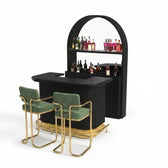 Prohibition Series 60" Cocktail Bar - Black