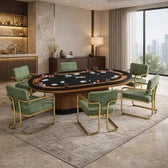 Prohibition Series Texas Hold'em Table Walnut
