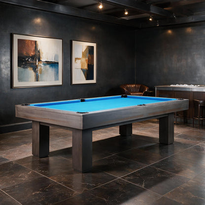 8FT Premium Professional Regal Slate Modern Graphite Solid Wood Billiard Pool Table Wtih Custom Table Cloth