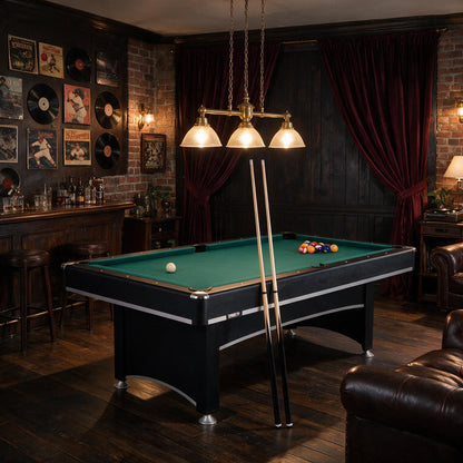 7-Foot 2-in-1 Conversion top Pool Table Ping Pong Table Set