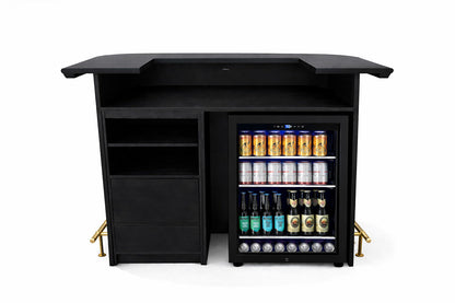 Prohibition Series 60" Cocktail Bar - Black