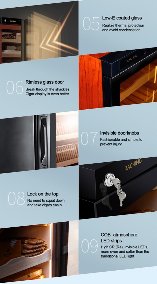 C330A Raching Electronic Cigar Humidor Cabinet | 1,300 Cigars