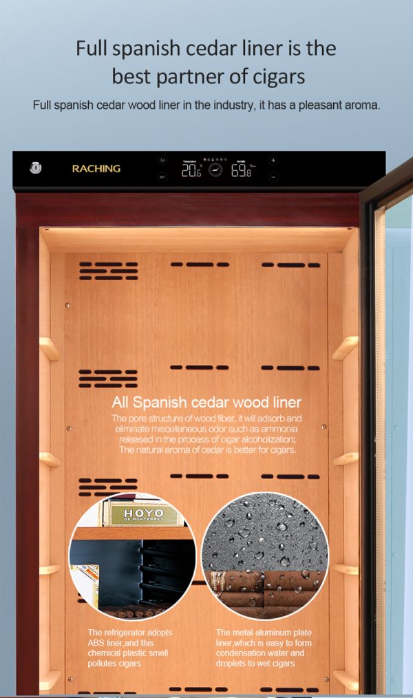 C330A Raching Electronic Cigar Humidor Cabinet | 1,300 Cigars