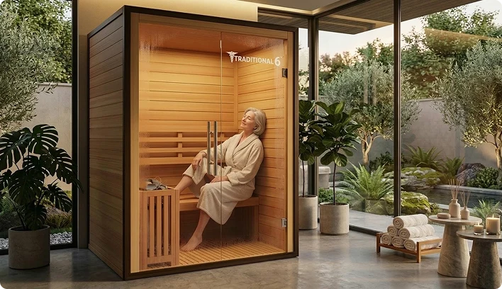2 Person Home Stream Sauna | Traditional 6™