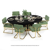 Prohibition Series Texas Hold'em Table Dining Top Black