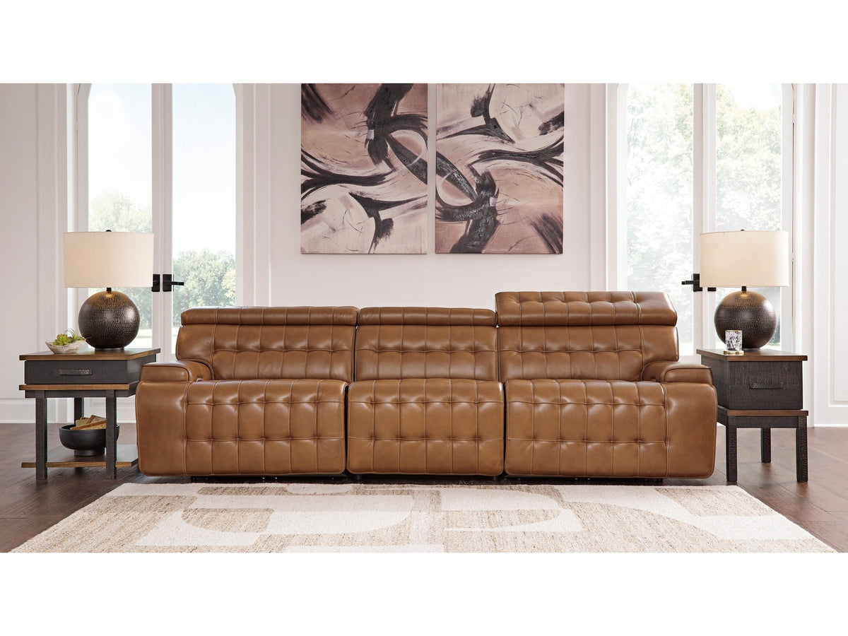 Temmpton Chocolate 3-Piece Power Reclining Sectional Sofa