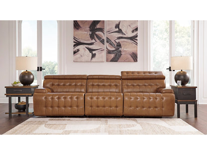 Temmpton Chocolate 3-Piece Power Reclining Sectional Sofa
