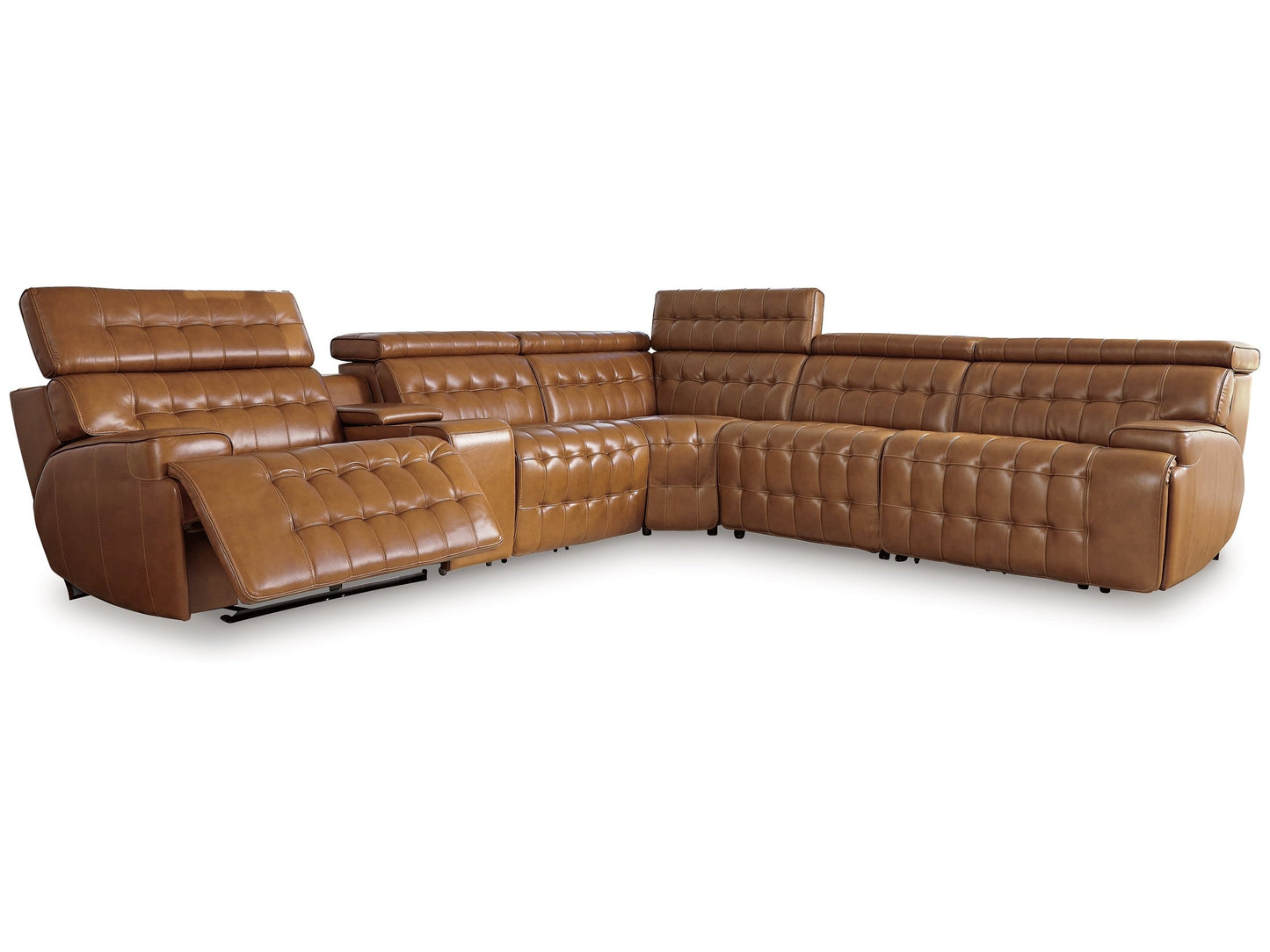 Temmpton Chocolate 6-Piece Power Reclining Sectional