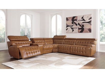 Temmpton Chocolate 6-Piece Power Reclining Sectional