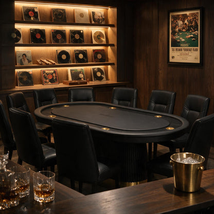 Prohibition Series Texas Hold'em Table Black