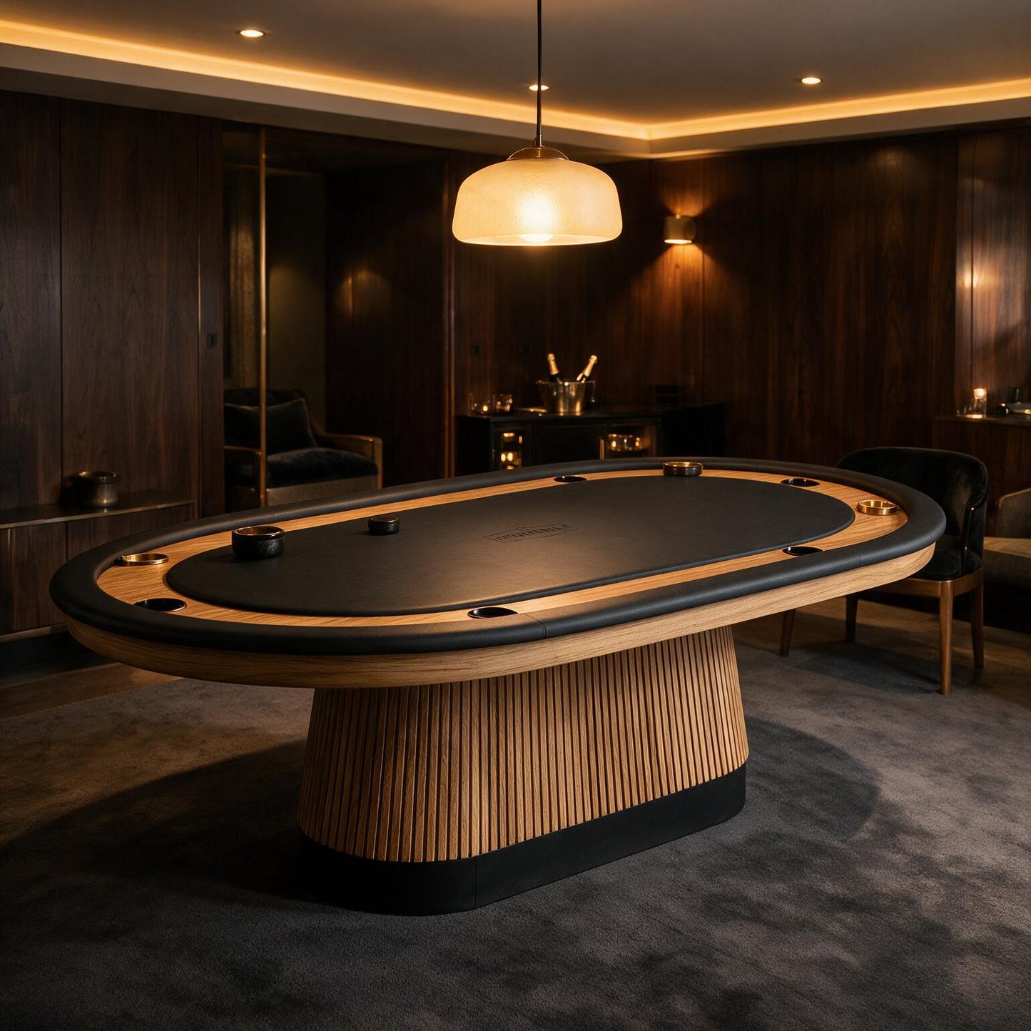Prohibition Series Texas Hold'em Table Walnut