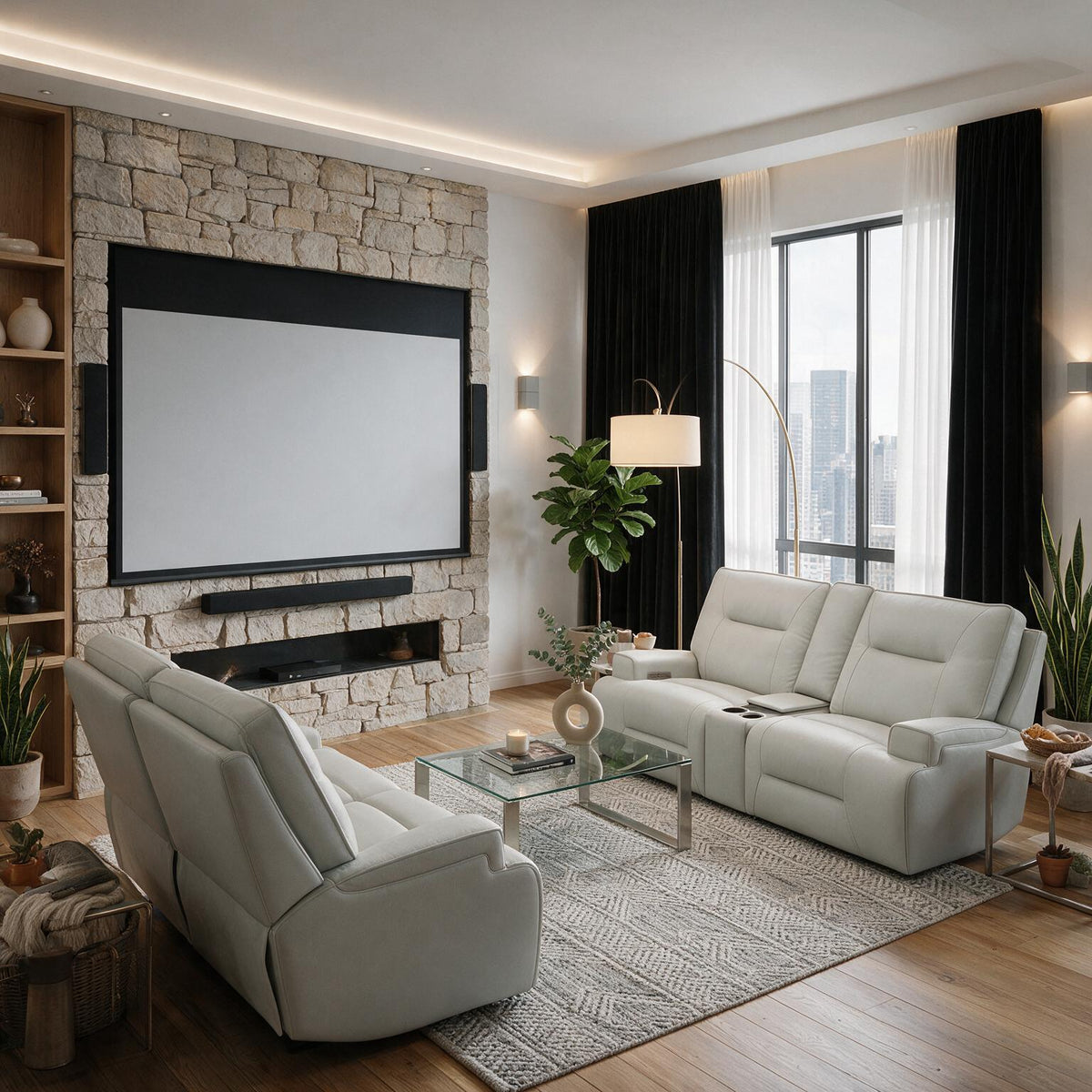 Atlas Fog 2-Piece Power Sofa Set