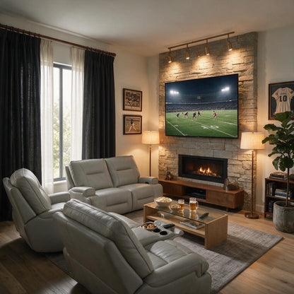 Atlas Fog 3-Piece Power Home Theater Seating