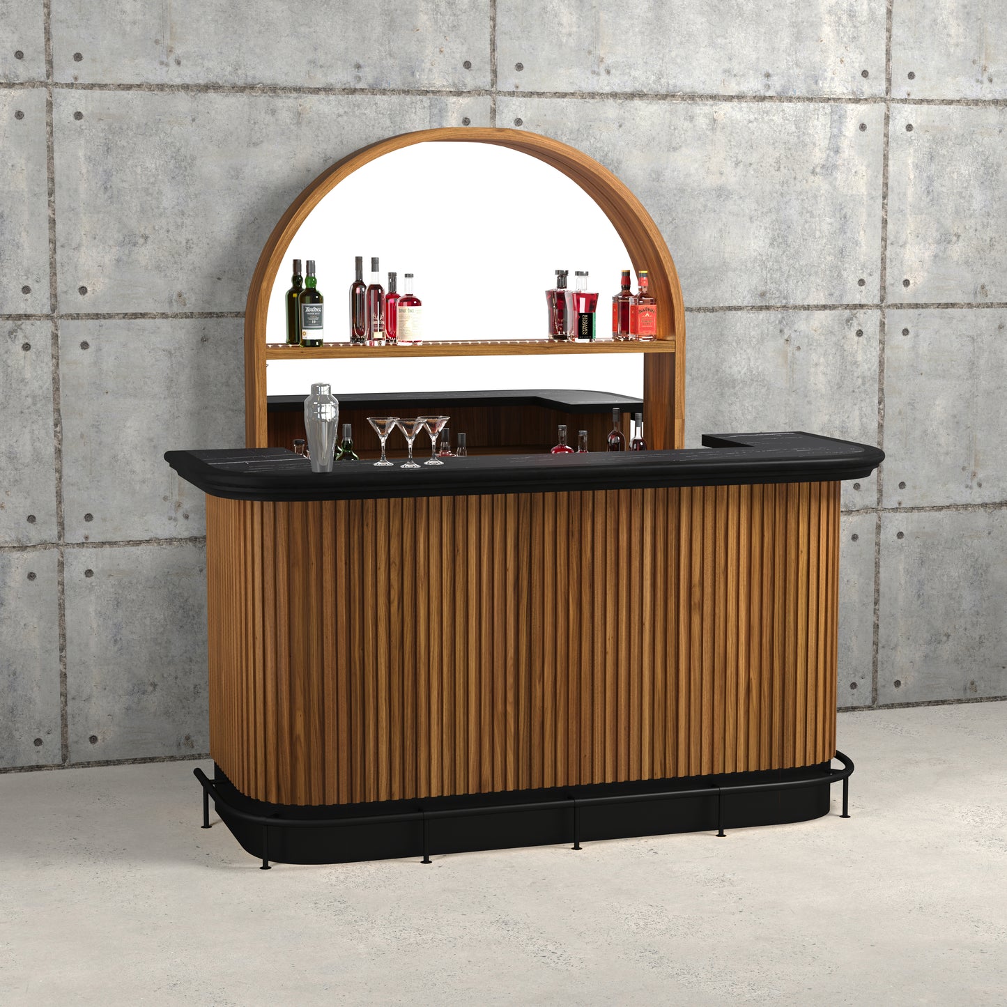 Prohibition Series Back Bar - Walnut