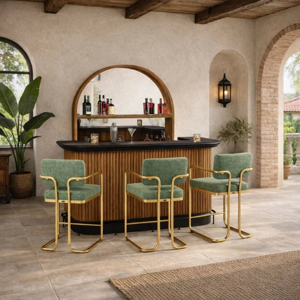 Prohibition Series 84" Cocktail Bar - Walnut