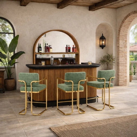 Prohibition Series 84" Cocktail Bar - Walnut