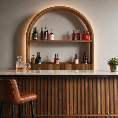 Prohibition Series Back Bar - Walnut
