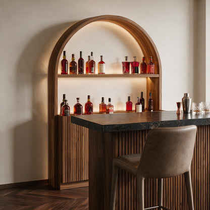 Prohibition Series Back Bar - Walnut