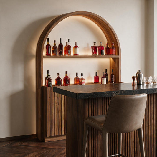 Prohibition Series Back Bar - Walnut