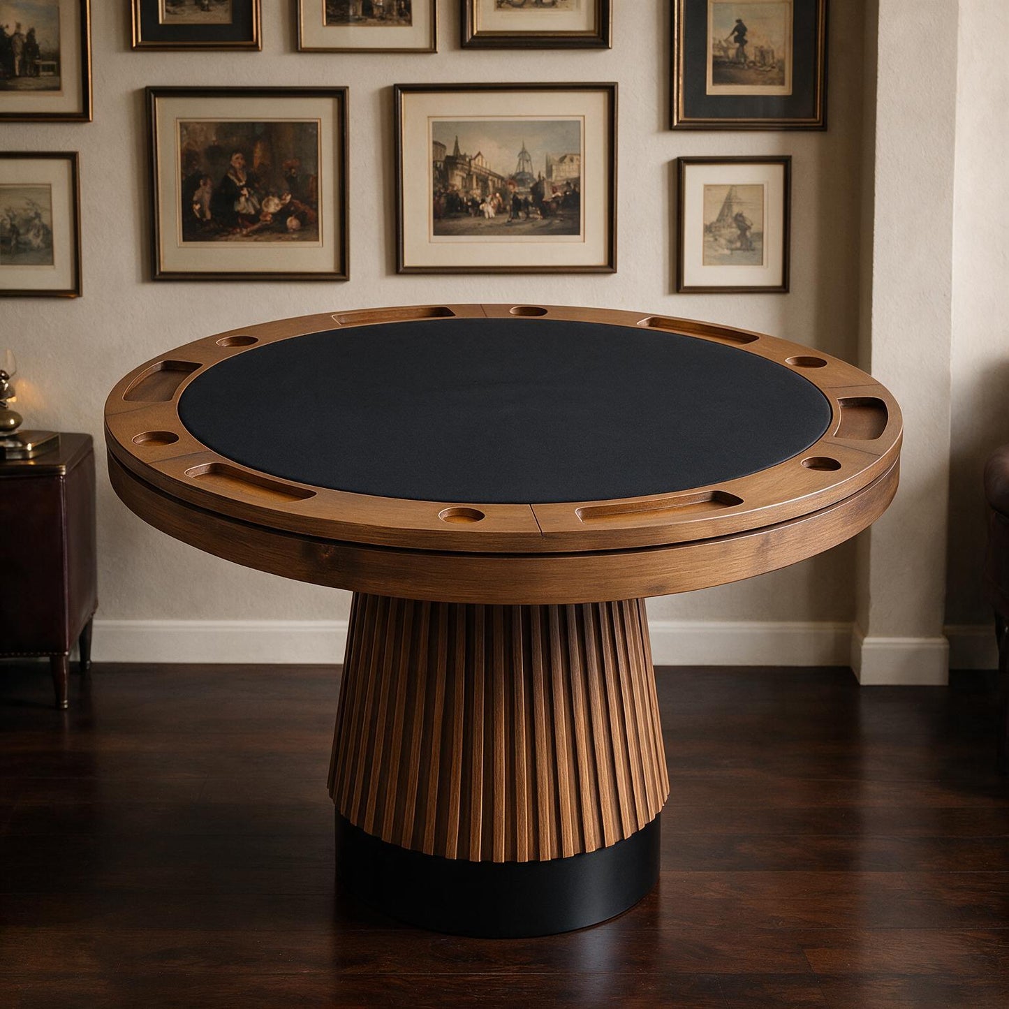 2 in 1 Poker Table  48" Walnut