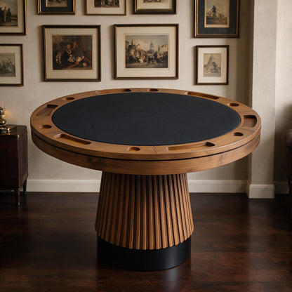 2 in 1 Poker Table  48" Walnut