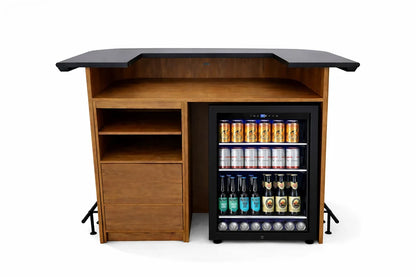 Prohibition Series 60" Cocktail Bar - Walnut