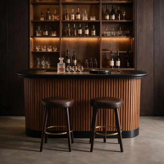 Prohibition Series 60" Cocktail Bar - Walnut