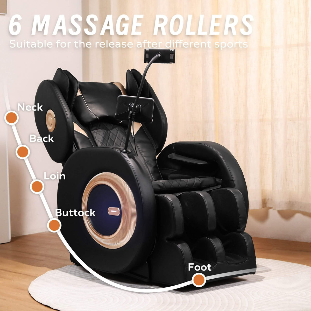 Airvana Tranquil Automatic Zero-Gravity Massage Recliner Chair With Full Body Air Pressure