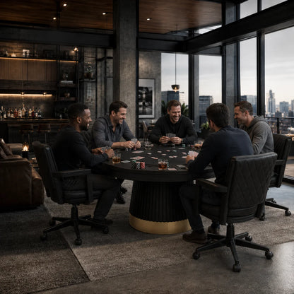 Prohibition Series 60" Poker Table Black