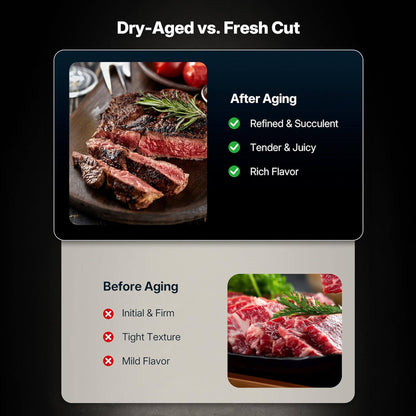 Commercial 12.5 Cu.Ft Dry Aging Fridge For Steaks, Beef, Lamb and Ham
