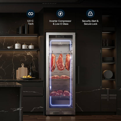 Commercial 12.5 Cu.Ft Dry Aging Fridge For Steaks, Beef, Lamb and Ham