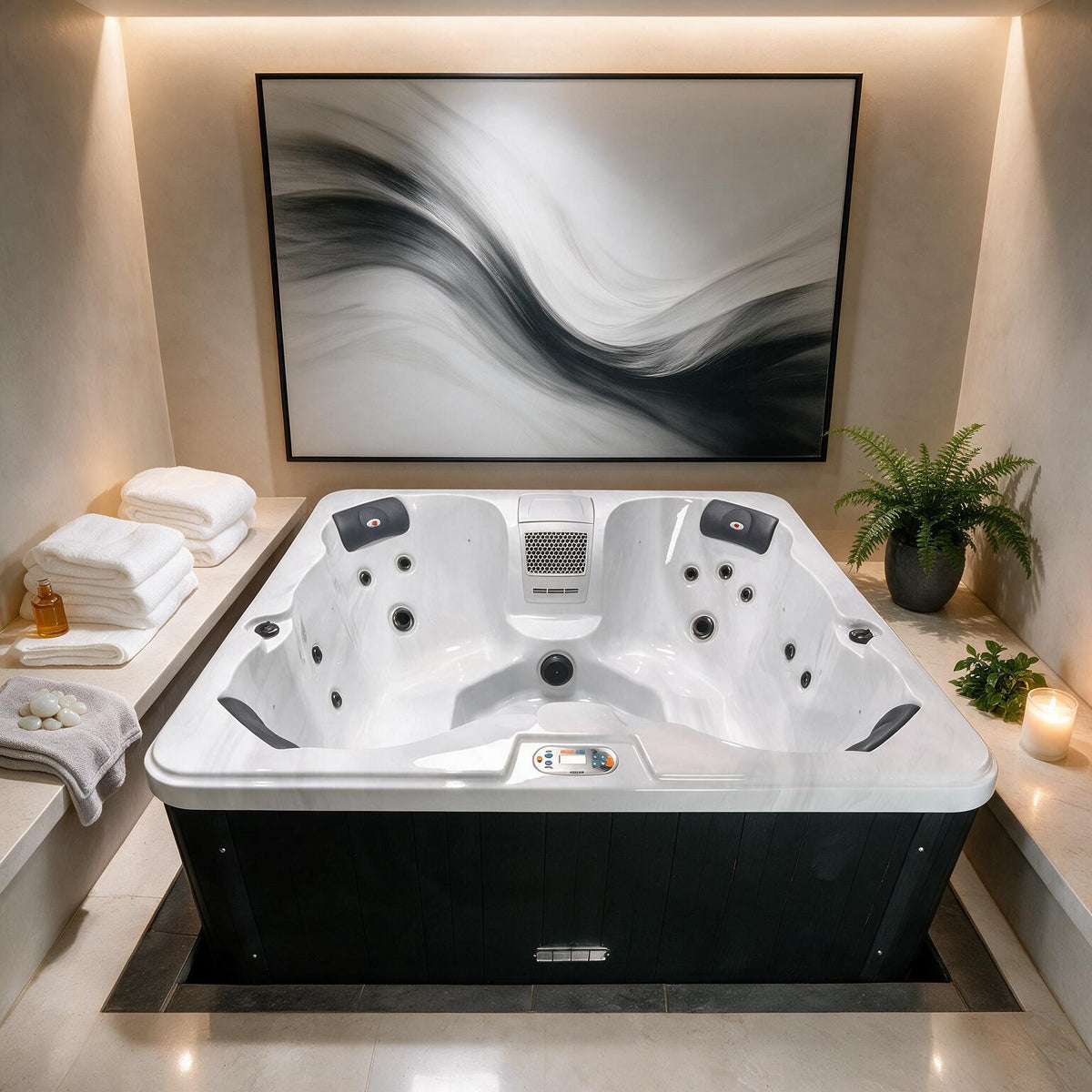CSC Vermont 4-Person Plug And Play 20-Jet Spa With Bluetooth Audio