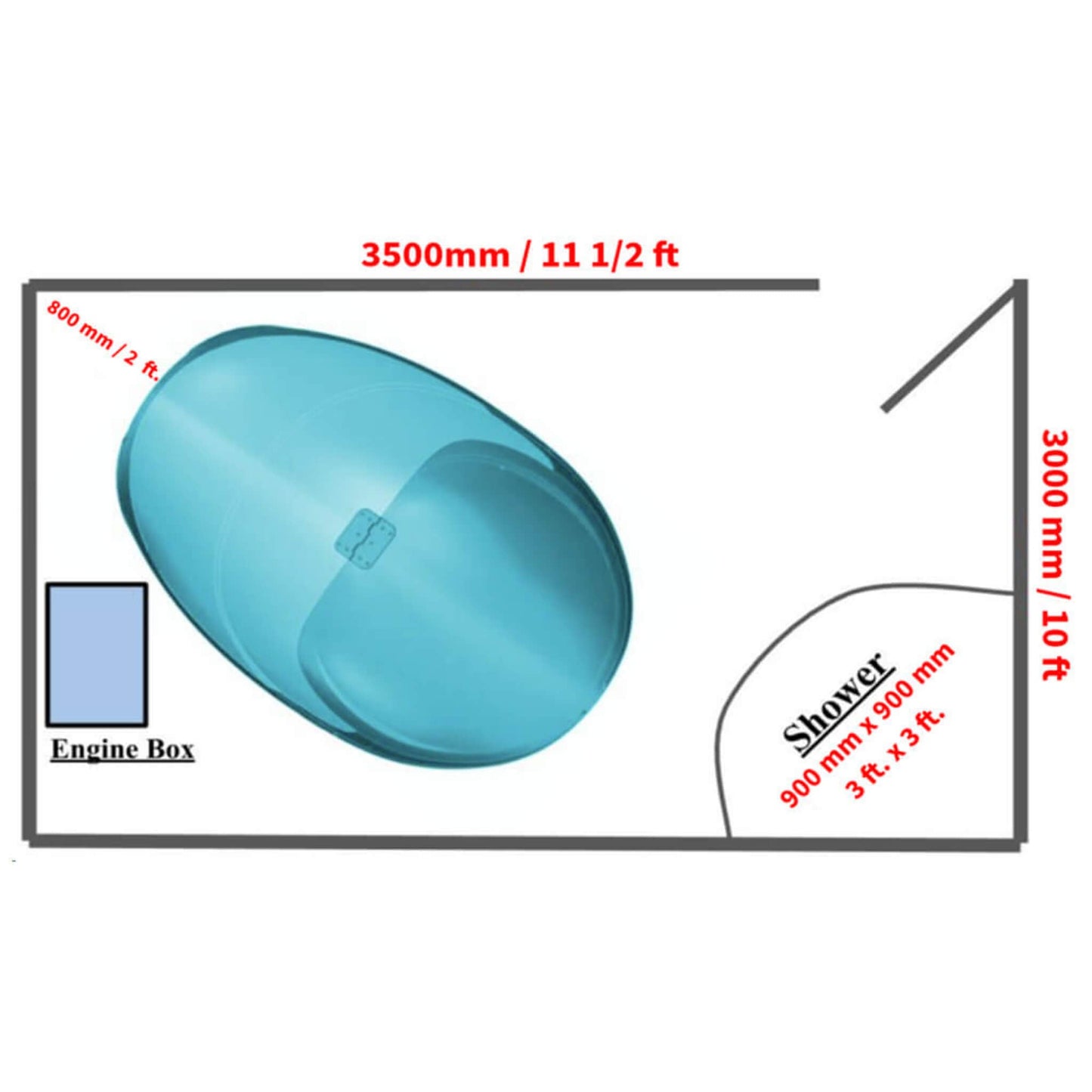 Dreampod Sport Commercial Home Flotation Sensory Isolation Tank Pod Spa