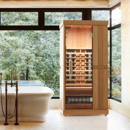 Finnmark FD-1 Full Spectrum 1-Person Home Infrared Sauna With Bluetooth Audio
